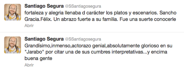 Tweets de Santiago Segura