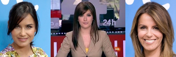 Las presentadoras Elena Sánchez, Lara Siscar y Pilar García Muñiz
