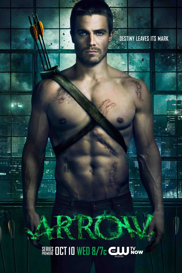 Cartel promocional de la primera temporada de 'Arrow'