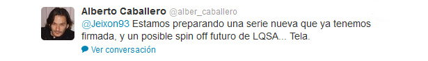 Tweet de Alberto Caballero