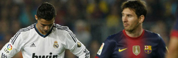 Cristiano Ronaldo y Messi durante el último Barcelona - Real Madrid