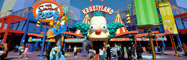 &quot;The Simpsons Ride&quot;, atracción de Universal Studios en Los Ángeles