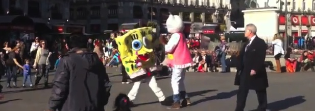 Bob Esponja y Hello Kitty llegan a las manos
