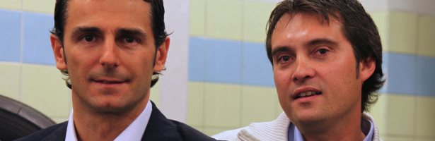 Víctor Seara y Pedro de la Rosa