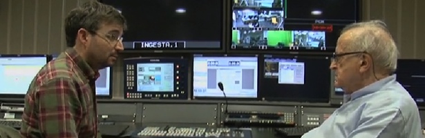 Jordi Évole con José Martí Gómez, periodista y docente de la Universitat Pompeu Fabra