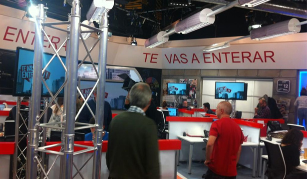 Imagen del plató de 'te vas a enterar'