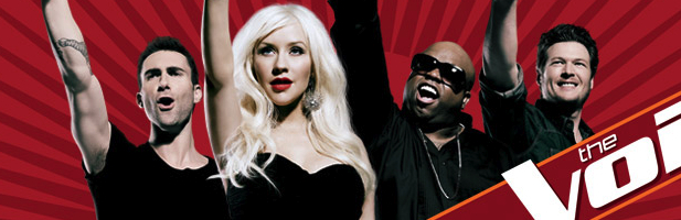 Adam Levine, Christina Aguilera, Cee Lo Green y Blake Shelton en 'The Voice'