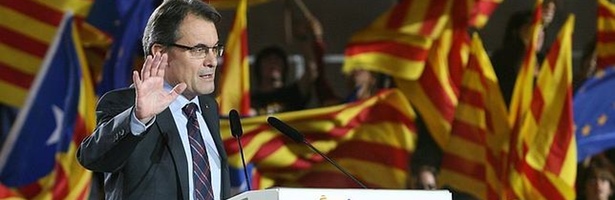 Artur Mas en un momento de la campaña