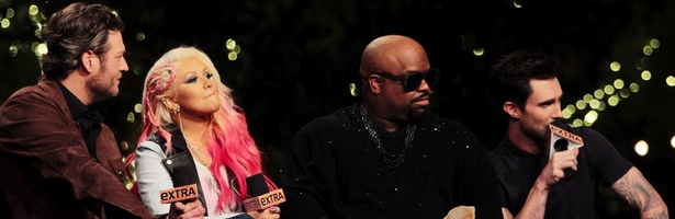 Cee Lo Green junto a sus compañeros de 'The Voice'