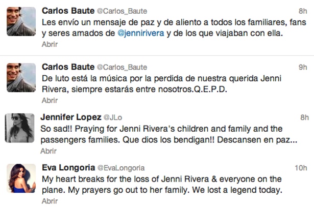 Declaraciones de Jennifer López. Eva Longoria Y Carlos Baute