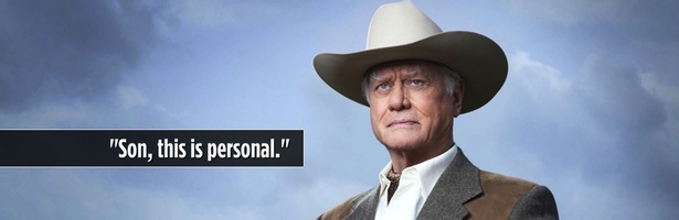 Larry Hagman en una imagen promocional de la nueva etapa de 'Dallas'