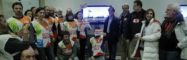 Trabajadores de Telemadrid en huelga