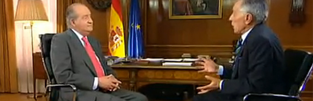 El Rey durante su entrevista con Jesús Hermida