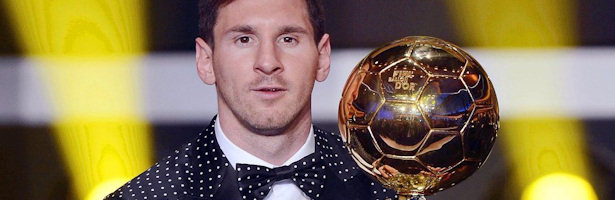 Lionel Messi recoge su cuarto Balón de Oro