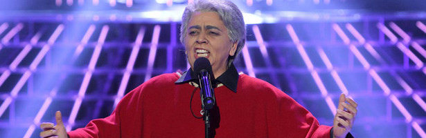 María del Monte caracterizada como Chavela Vargas en 'Tu cara me suena'
