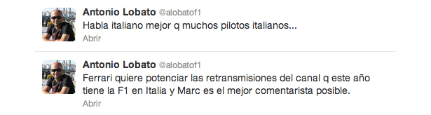 Tweets de Antonio Lobato