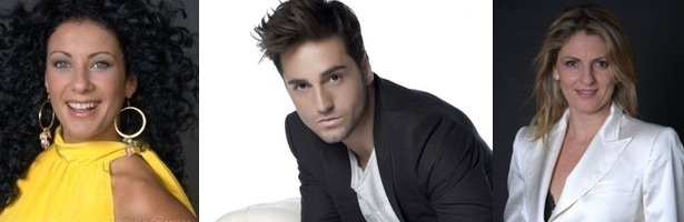 Yanely Hernández, David Bustamante y Lili Quintana