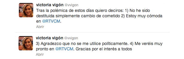 Tweets de Victoria Vigón