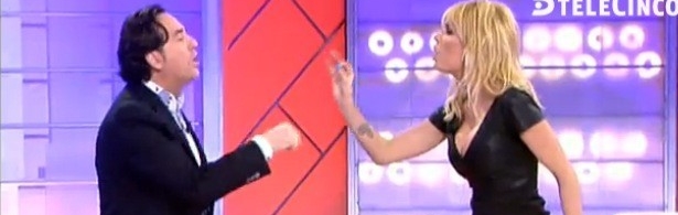 Pipi y Miriam en una discusión durante el programa