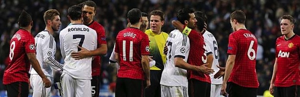 Partido de ida entre el Real Madrid y el Manchester United (1-1)