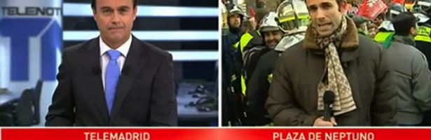 Micrófono sin el logotipo de Telemadrid