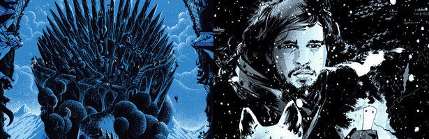 El trono de hierro y Jon Nieve en los nuevos pósters artísticos de 'Juego de tronos'