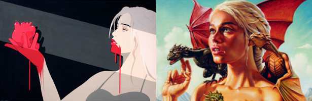 Daenerys Targaryen en los pósters creados por Mondo