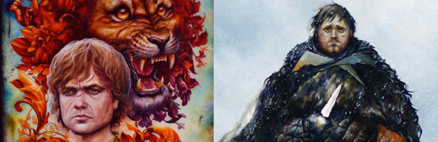 Tyrion Lannister y Samwell Tarly en los pósters de 'Juego de tronos' de Mondo