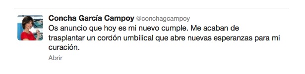 Concha García Campoy Twitter oficial