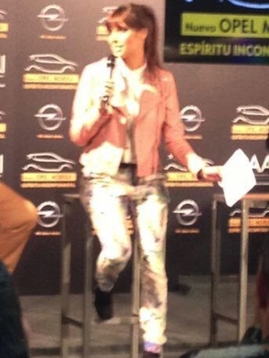 Pilar Rubio, en la presentación (Twitter)