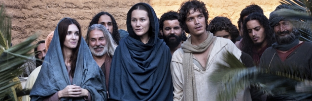 Paz Vega durante el rodaje de la miniserie