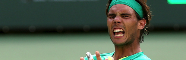 Rafa Nadal tras ganar la final del Indian Wells frente a Del Potro
