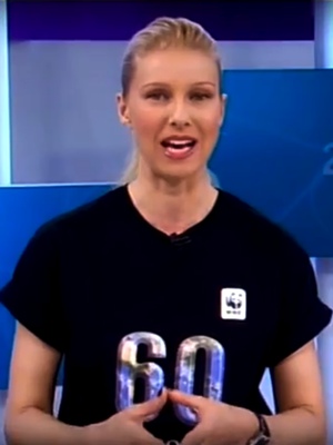 Anne Igartiburu, en el video de WWF