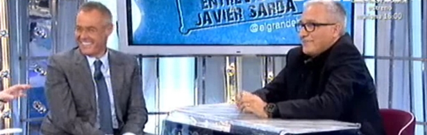 Jordi González entrevistando a Javier Sardá en 'El gran debate'