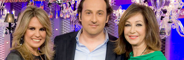 Carmen Porter, Íker Jiménez y Ana Rosa Quintana en 'Al otro lado'