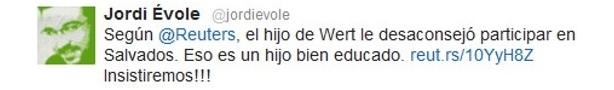 Jordi Évole responde a las declaraciones del ministro Wert