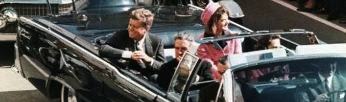 Momento previo al asesinato de Kennedy