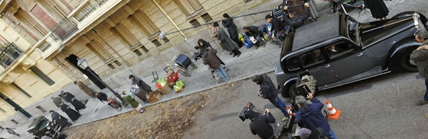 Rodaje de 'El tiempo entre costuras'