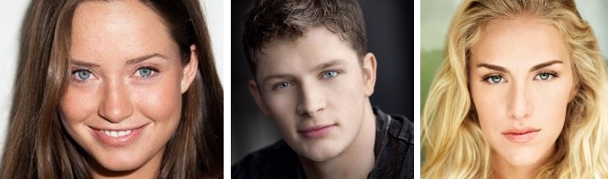 Merritt Patterson, Brett Dier y Elizabeth Whitson