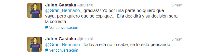 Tuits del hermano de Argi