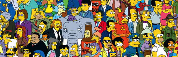 Los habitantes de Springfield en 'Los Simpson'