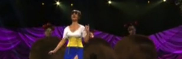 La presentadora Petra Mede canta y baila en Eurovisión 2013