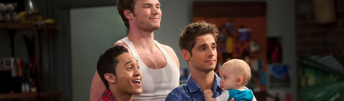 Ben, Riley y Tucker en 'Papá Canguro'