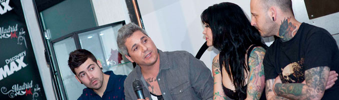Equipo de tatuadores: Rubén, Leo Millares, Rebeka y Javi Galien (falta Lolyta)