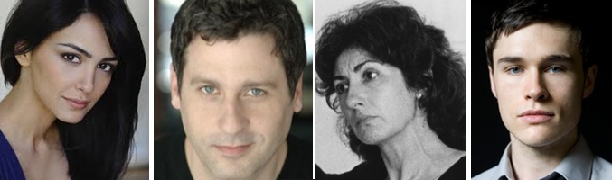 Nazanin Boniadi, Gary Wilmes, Joanna Merlin y Sam Underwood