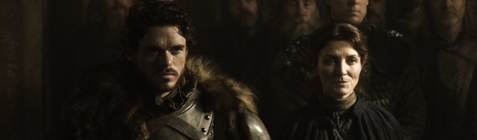 Robb y Catelyn Stark en el capítulo "Las lluvias de Castemere"