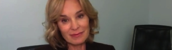 Jessica Lange durante su entrevista a Gold Derby