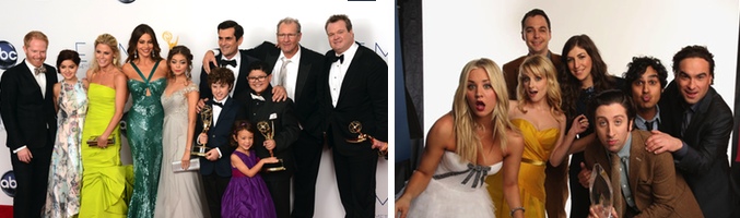 Protagonistas de 'Modern Family' y de 'The Big Bang Theory'