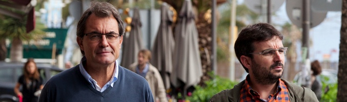 El presidente catalán, Artur Mas, y Jordi Évole, en 'Salvados'