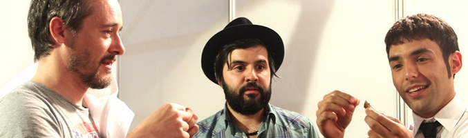 Antonio Díaz con el grupo de pop-rock indie Love of Lesbian